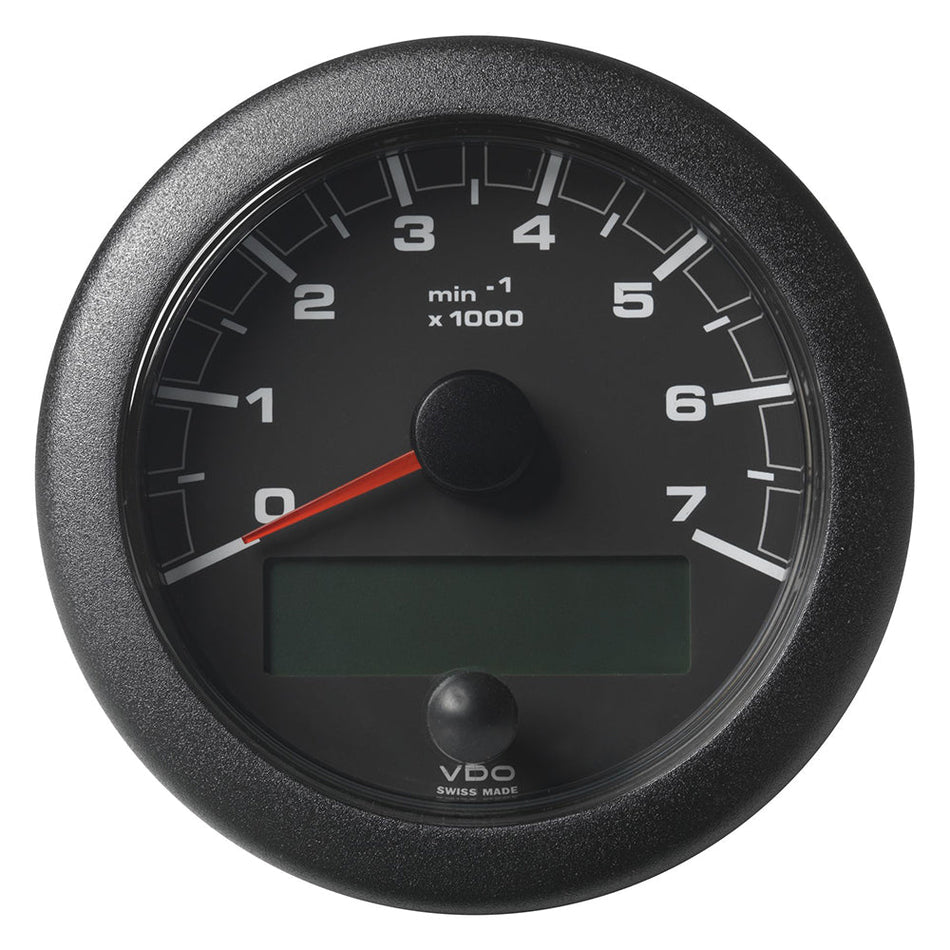 Veratron 3 - 3/8" (85MM) OceanLink NMEA 2000 Tachometer - 7000 RPM - Black Dial & Bezel - Get Tight Gear