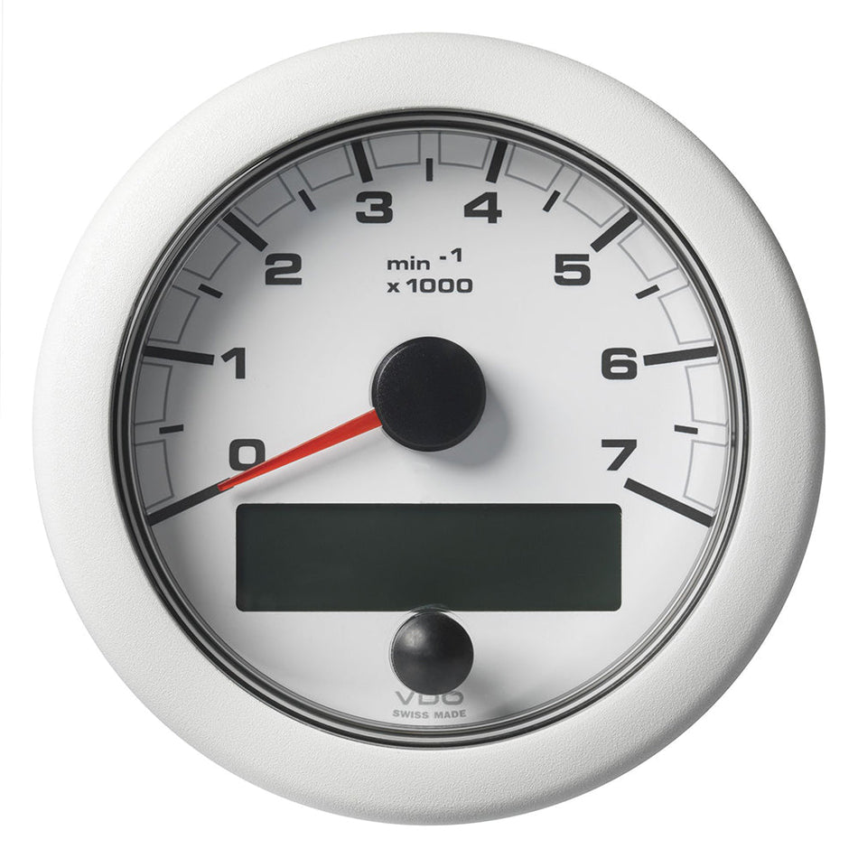 Veratron 3 - 3/8" (85MM) OceanLink NMEA 2000 Tachometer - 7000 RPM - White Dial & Bezel - Get Tight Gear