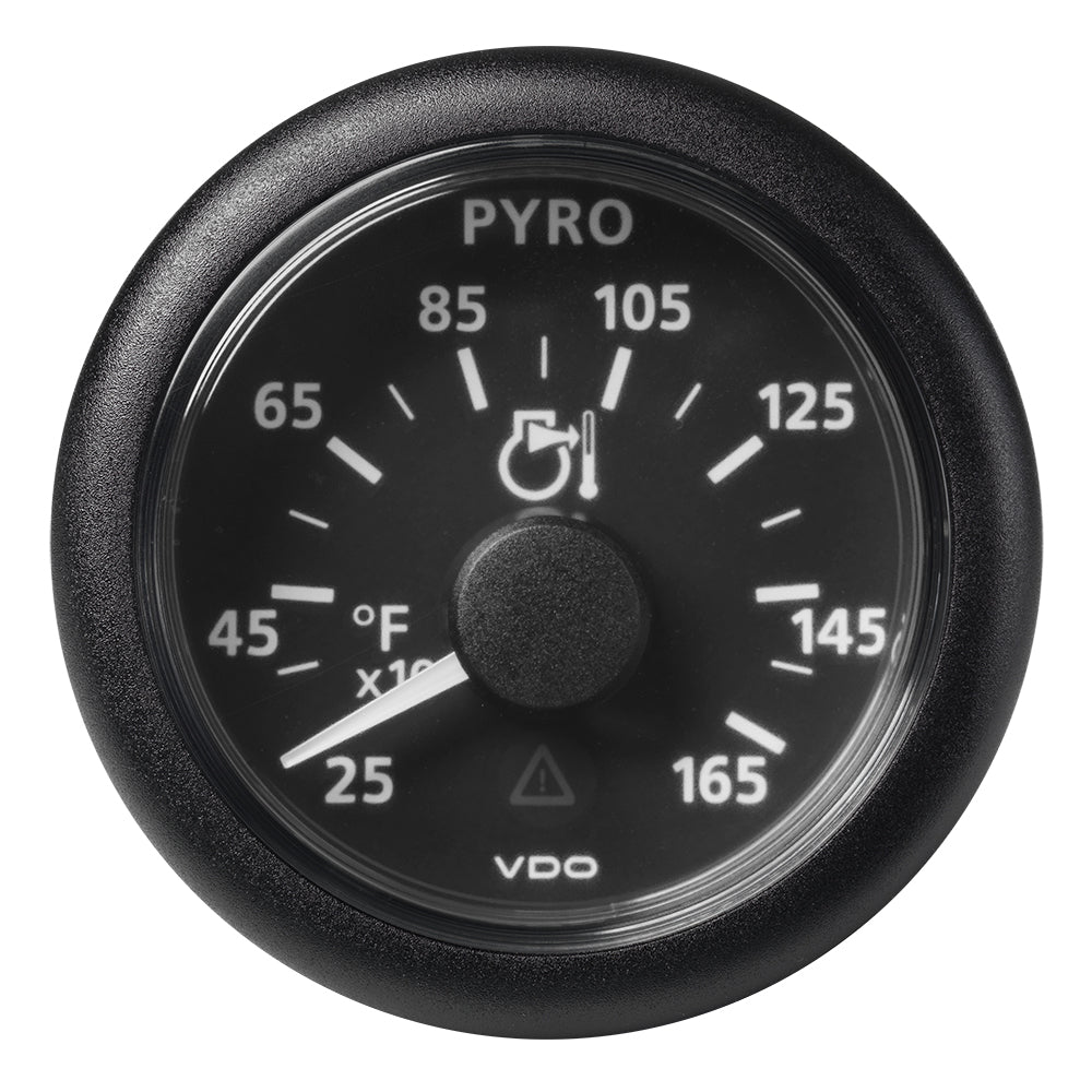 Veratron 52 MM (2 - 1/16") ViewLine Pyrometer - 250 to 1650F - Black Dial & Bezel - Get Tight Gear