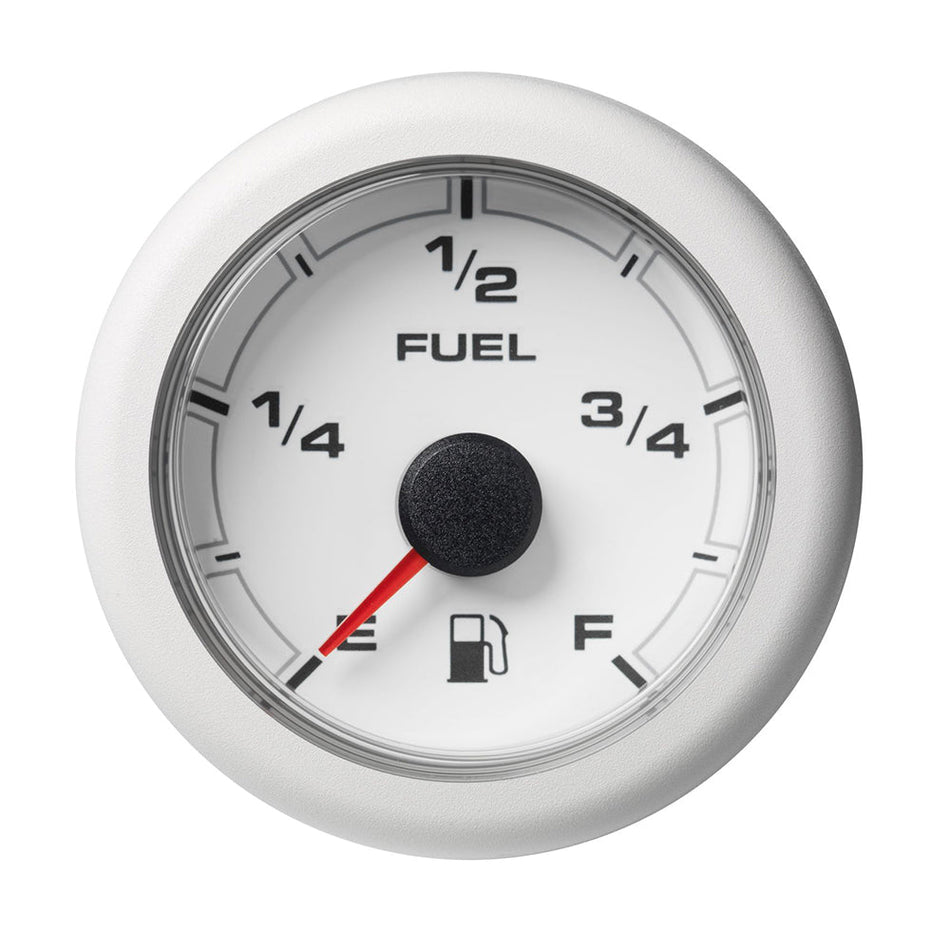 Veratron 52MM (2 - 1/16") OceanLink Fuel Level Gauge - White Dial & Bezel - Get Tight Gear