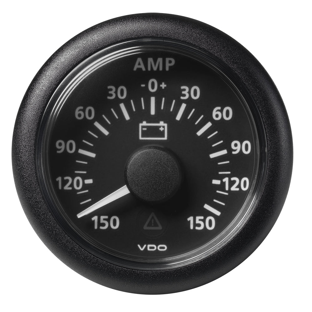 Veratron 52MM (2 - 1/16") ViewLine Battery Status Gauge - 150/+150AMP - Black Dial & Bezel - Get Tight Gear