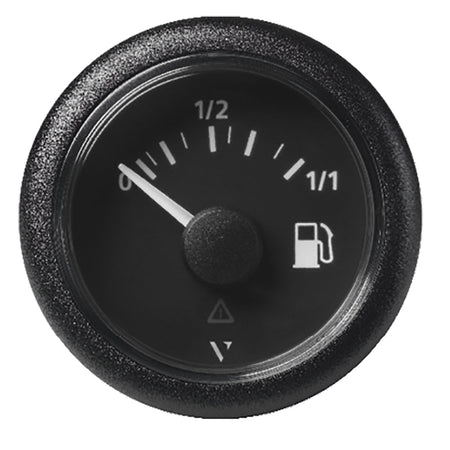 Veratron 52MM (2 - 1/16") ViewLine Fuel Level Gauge 0 - 1/1 - 3 to 180 OHM - Black Dial & Round Bezel - Get Tight Gear