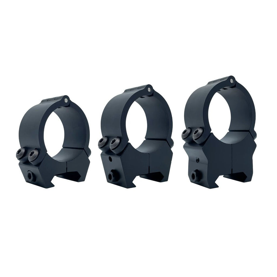 VersaRing Universal Scope Rings Black 30mm Hinge - Get Tight Gear