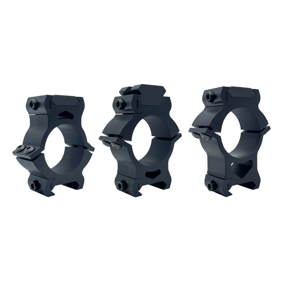 VersaRing Universal Scope Rings Black 30mm Horizontal - Get Tight Gear