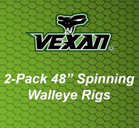 Vexan Walleye harness Walleye Rigs 48" 2 - packs - Get Tight Gear