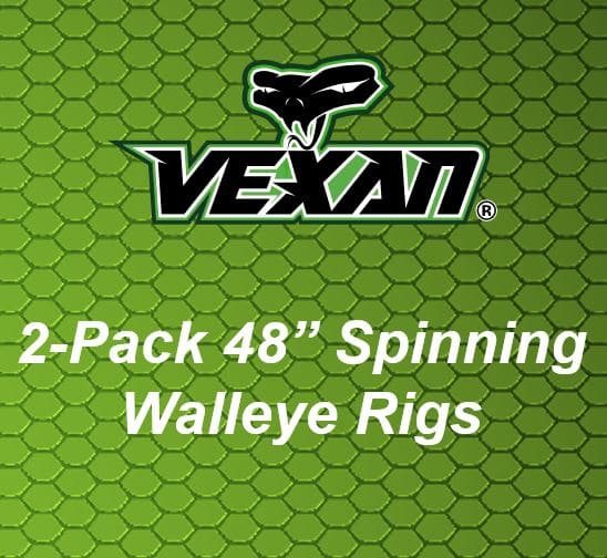 Vexan Walleye harness Walleye Rigs 48" 2 - packs - Get Tight Gear