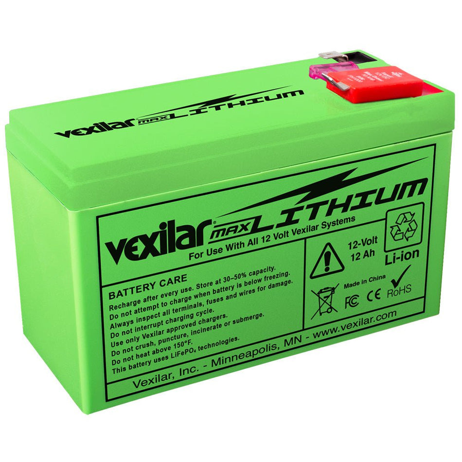 Vexilar 12V - 12 AH Max Lithium Battery - Get Tight Gear