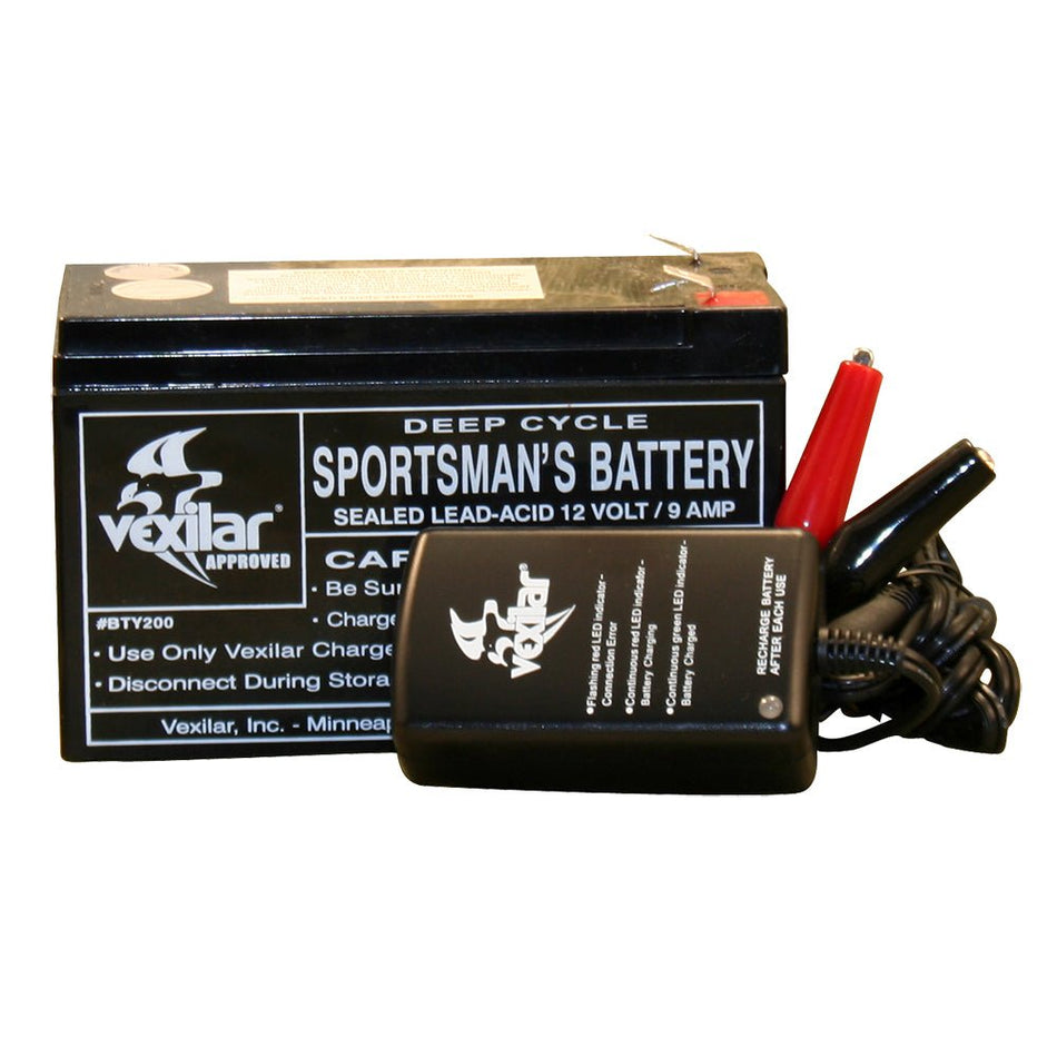 Vexilar Battery & Charger - Get Tight Gear