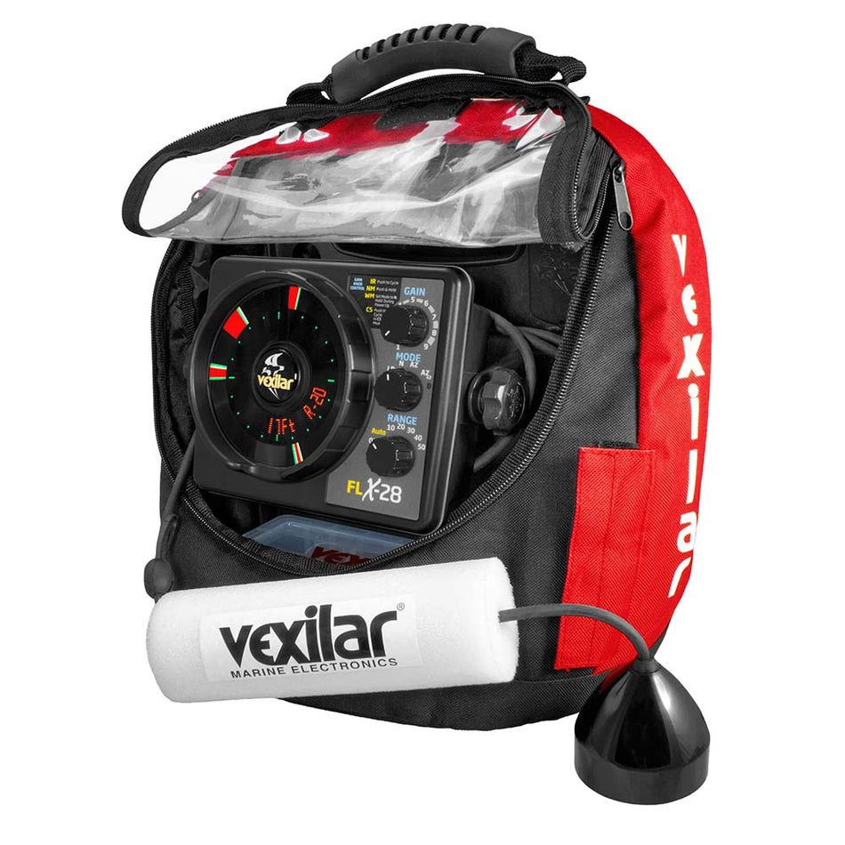 Vexilar FLX - 28 Pro Pack II ProView Ice - Ducer w/Soft Pack - Get Tight Gear