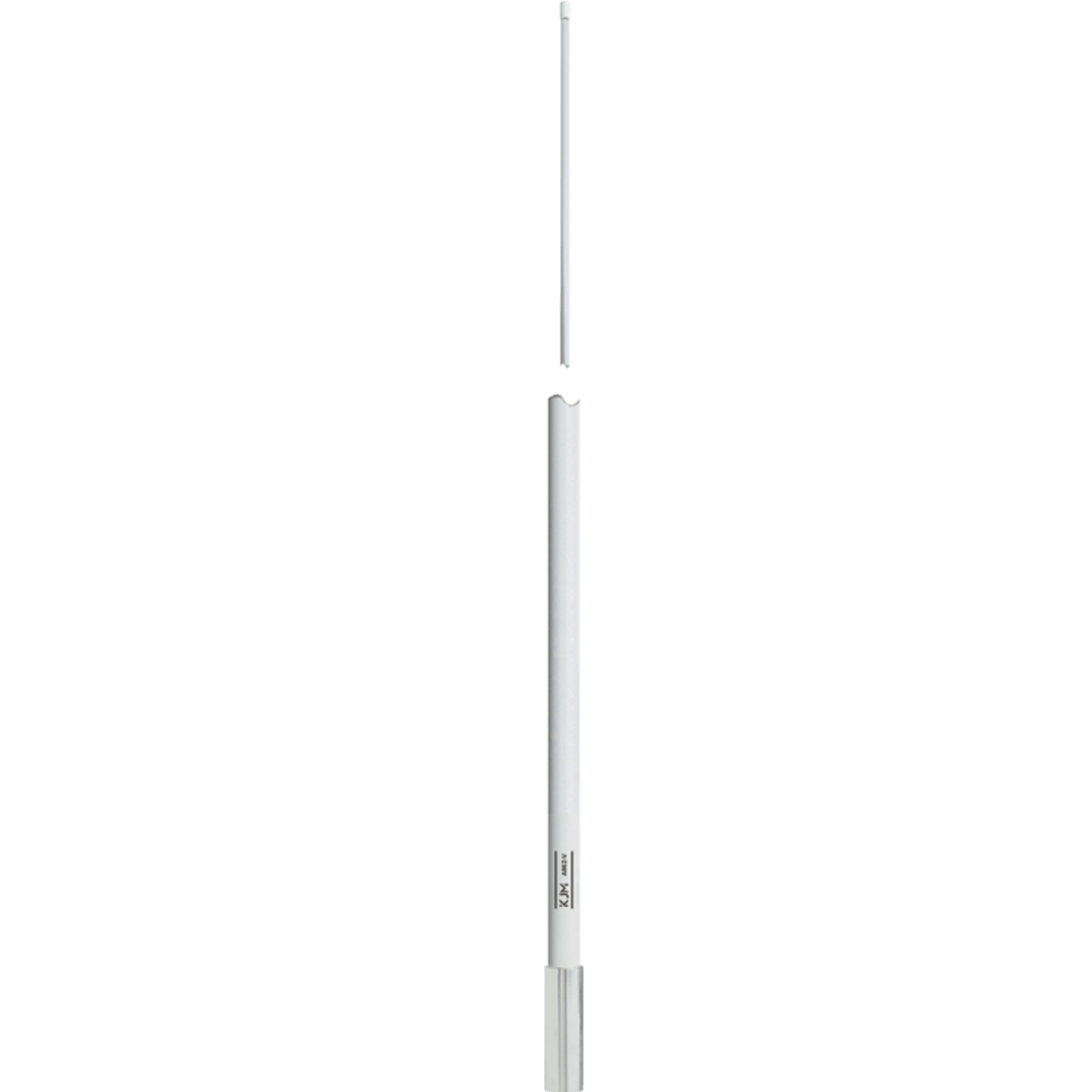 VHF ANT 6DB 8' WHITE HARDWIRED CBLE - Get Tight Gear