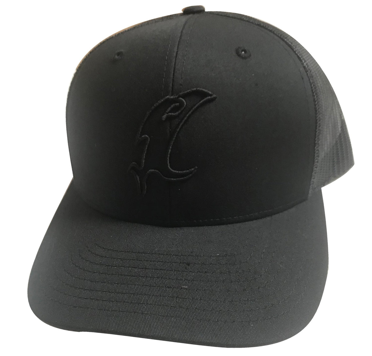 "Vic" Outline Black Adjustable Hat - Get Tight Gear