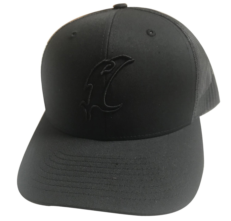 "Vic" Outline Black Adjustable Hat - Get Tight Gear