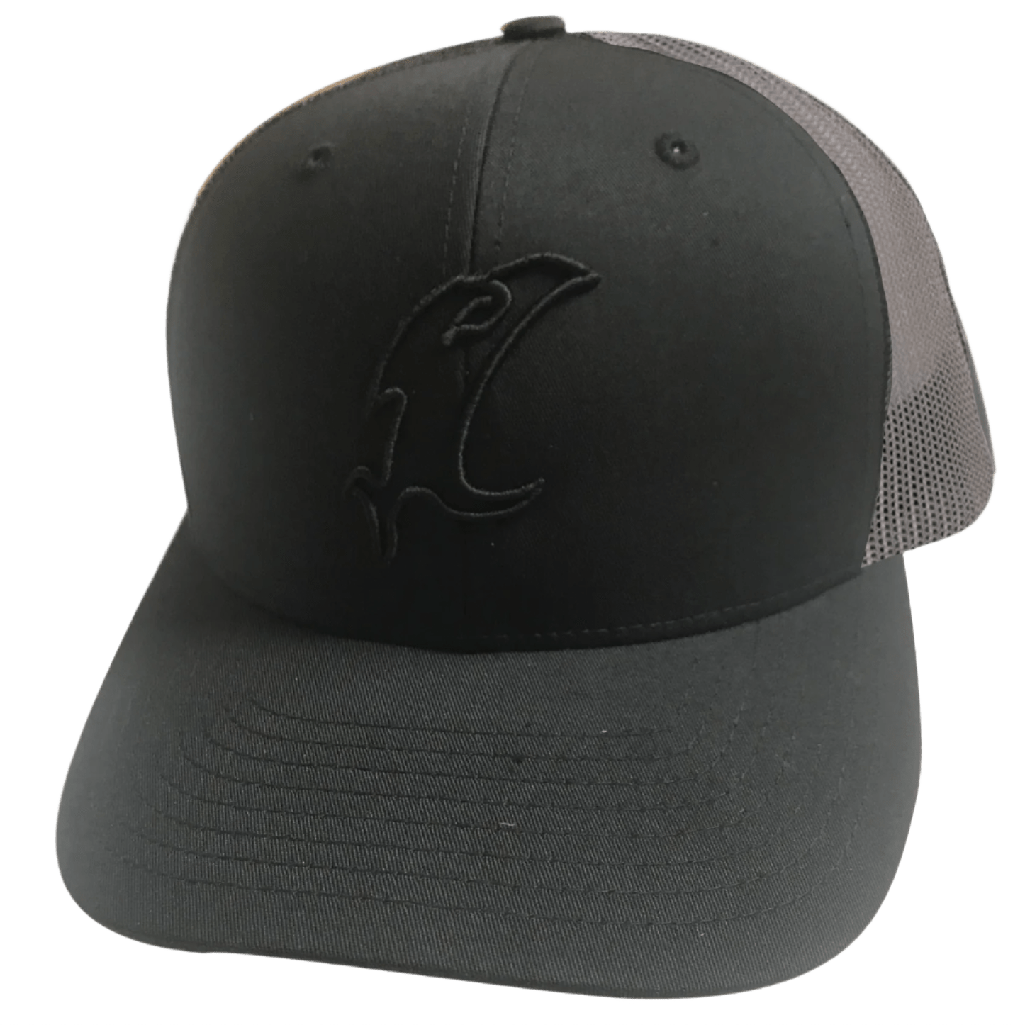 "Vic" Outline Black & Charcoal Adjustable Hat - Get Tight Gear
