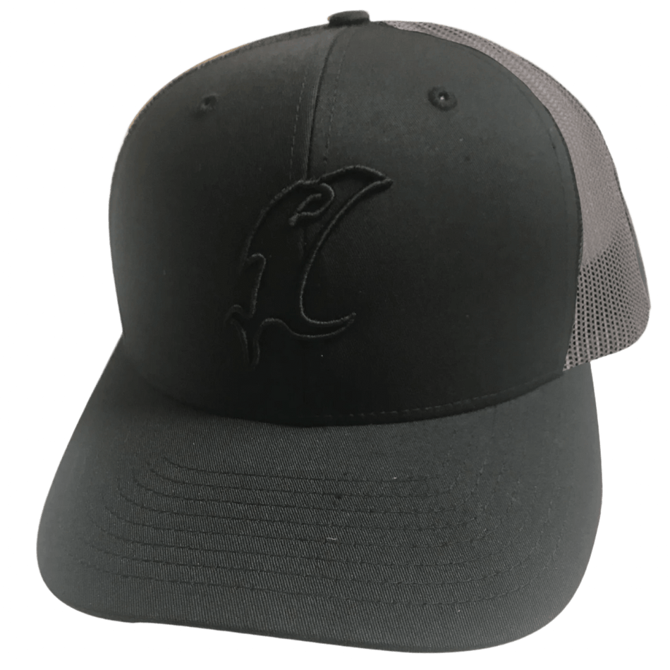 "Vic" Outline Black & Charcoal Adjustable Hat - Get Tight Gear