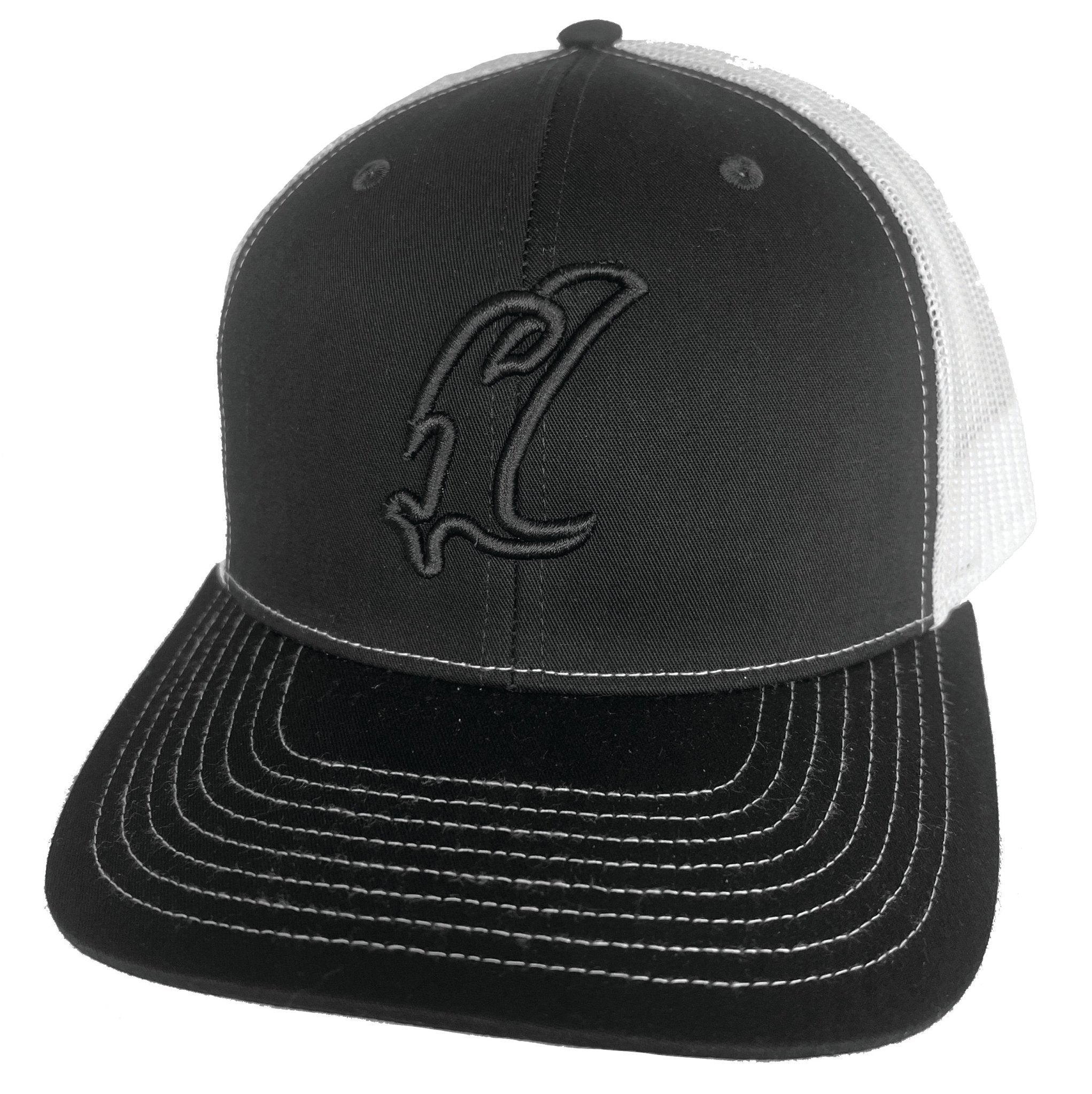 "Vic" Outline Black & White Adjustable Hat - Get Tight Gear