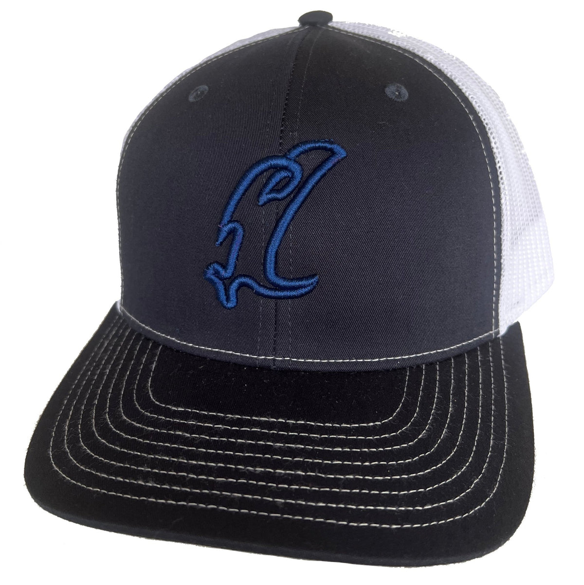 "Vic" Outline Navy/White Adjustable Hat - Get Tight Gear
