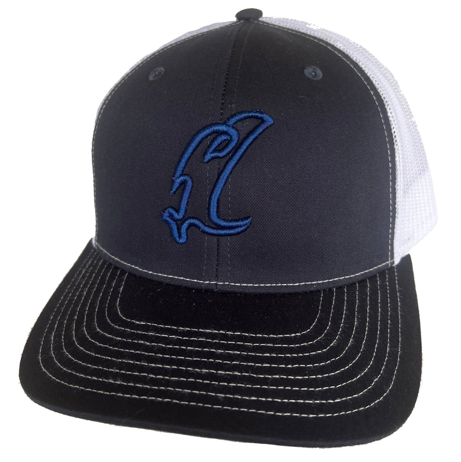 "Vic" Outline Navy/White Adjustable Hat - Get Tight Gear