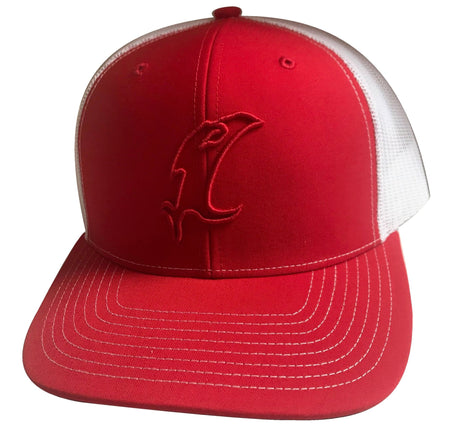 "Vic" Outline Red/White Adjustable Hat - Get Tight Gear