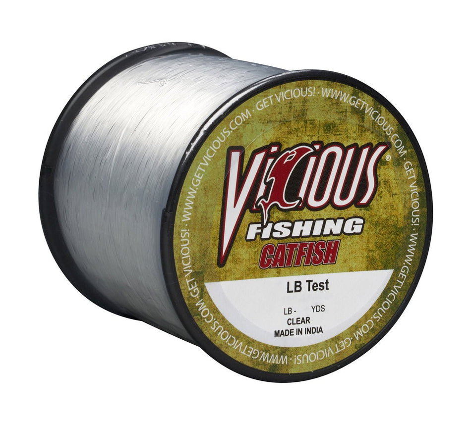 Vicious Catfish Clear Mono - 30 Lb Test - Get Tight Gear