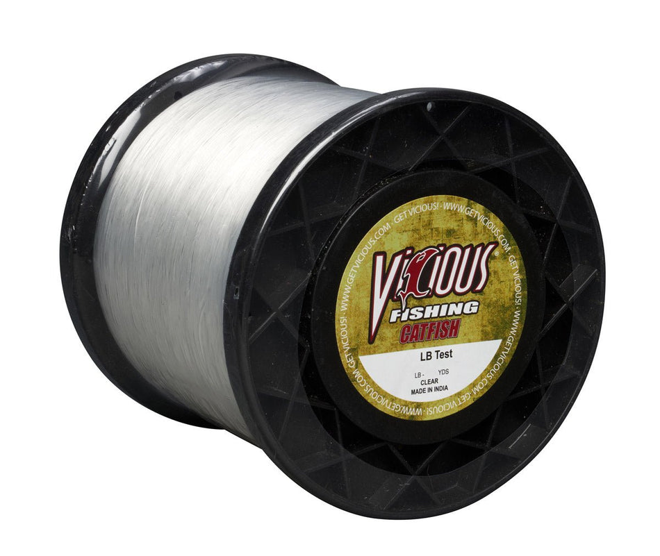 Vicious Catfish Clear Mono - 30 Lb Test - Get Tight Gear