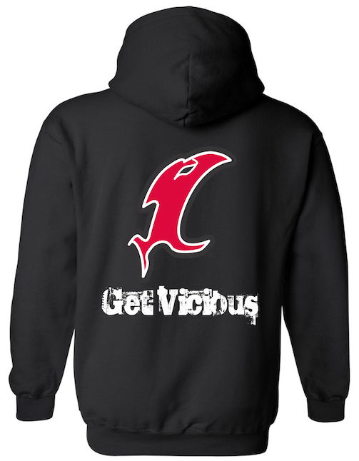 Vicious Classic Black Hoodie - Get Tight Gear