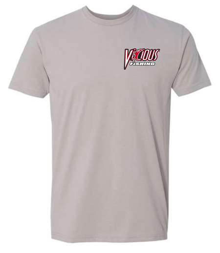 Vicious Classic "Get Vicious" Logo Tee - Premium Gray - Get Tight Gear