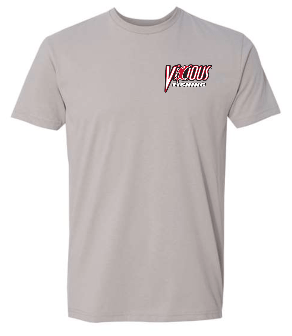 Vicious Classic "Get Vicious" Logo Tee - Premium Gray - Get Tight Gear