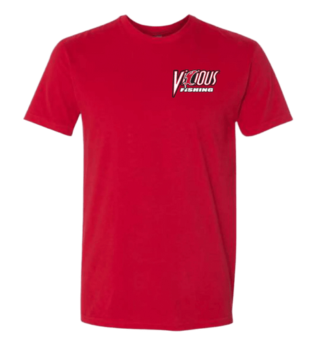 Vicious Classic "Get Vicious" Logo Tee - Premium Red - Get Tight Gear