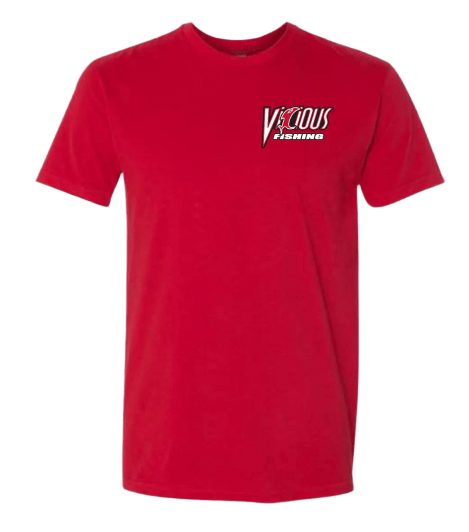 Vicious Classic "Get Vicious" Logo Tee - Premium Red - Get Tight Gear