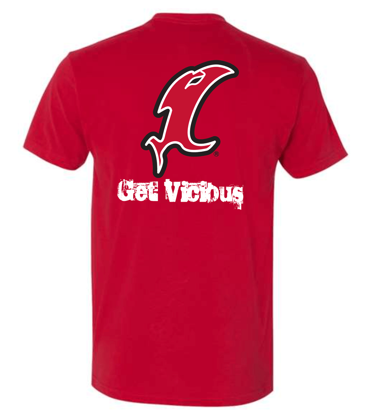 Vicious Classic "Get Vicious" Logo Tee - Premium Red - Get Tight Gear