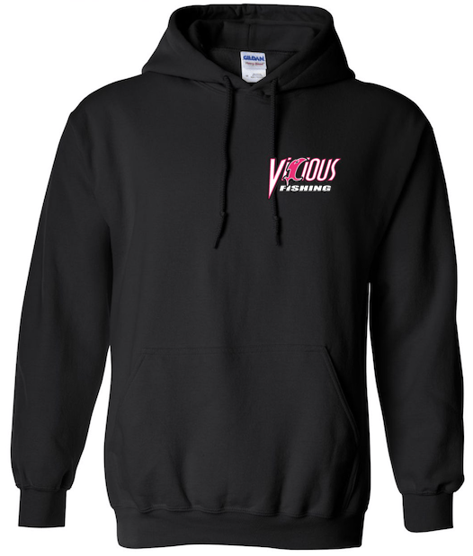 Vicious Classic Pink & Black Hoodie - Get Tight Gear