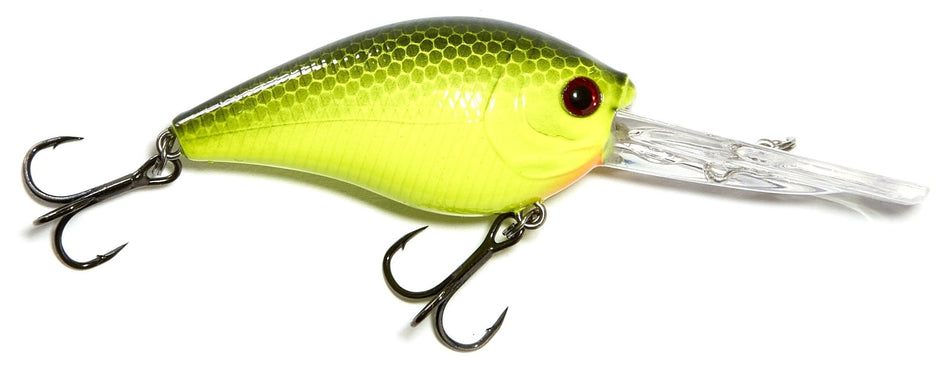 Vicious Crankbait - MC65 Medium Diver - Chartreuse Black Back - Get Tight Gear