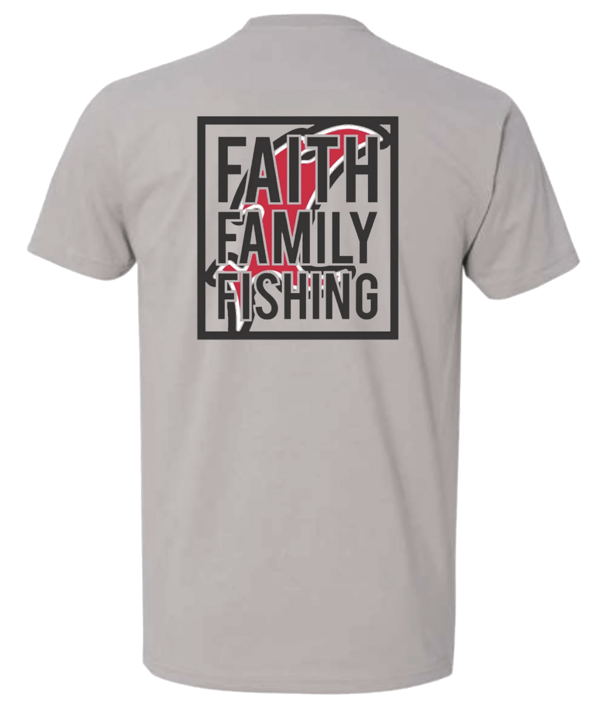 Vicious Faith, Family & Fishing Tee - Premium Gray - Get Tight Gear
