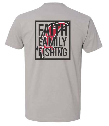 Vicious Faith, Family & Fishing Tee - Premium Gray - Get Tight Gear