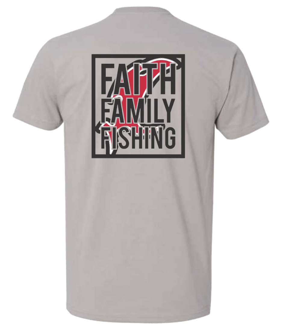 Vicious Faith, Family & Fishing Tee - Premium Gray - Get Tight Gear