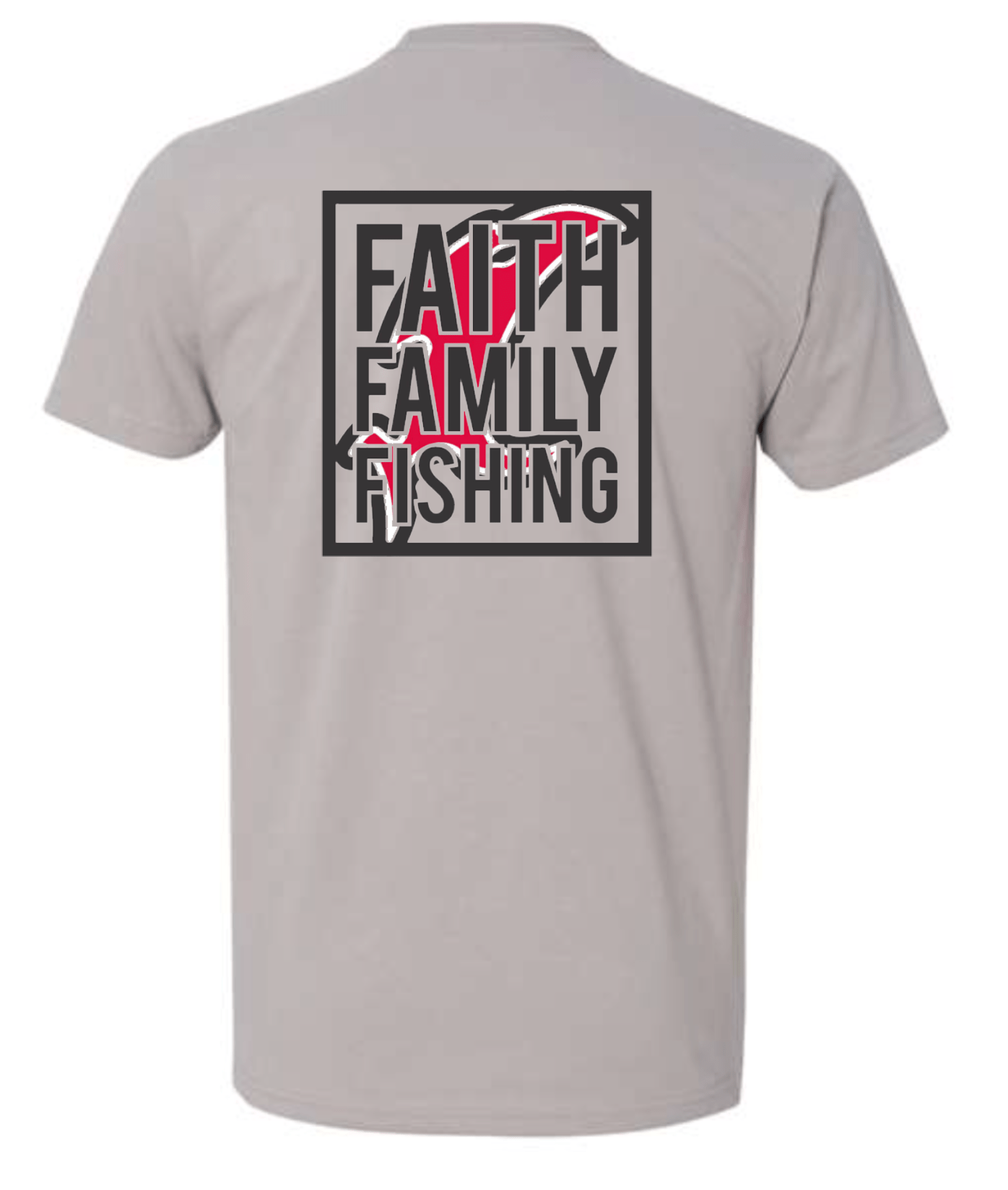 Vicious Faith, Family & Fishing Tee - Premium Gray - Get Tight Gear