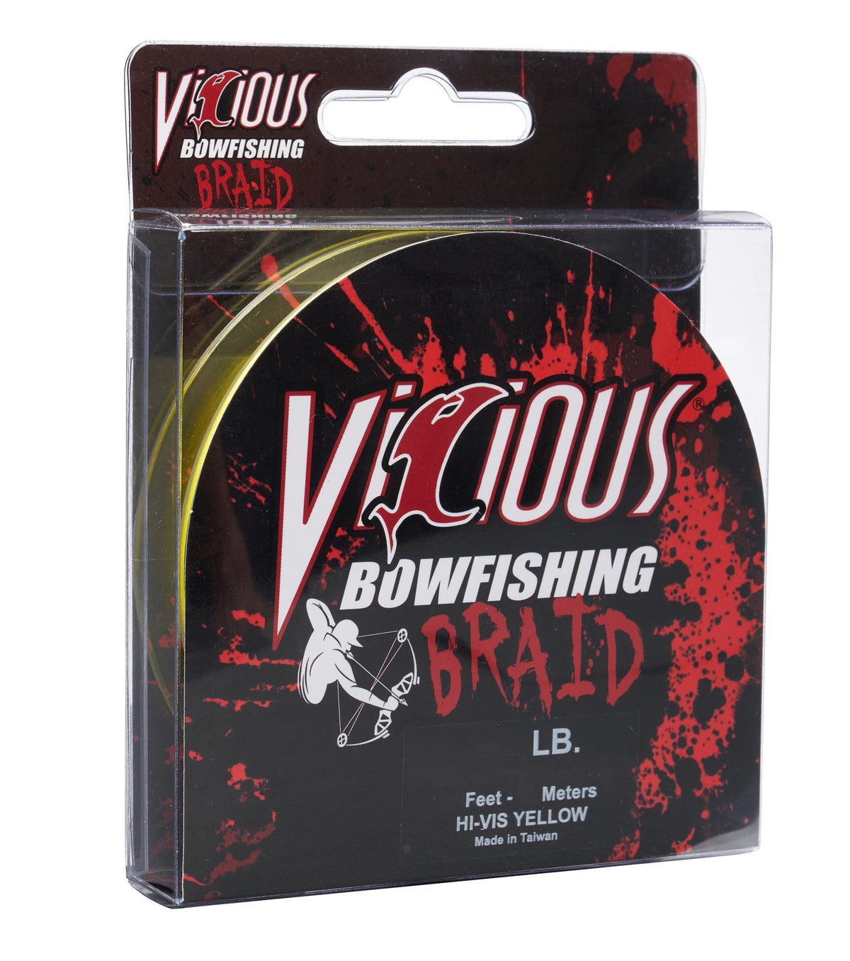 Vicious Hi - Vis Yellow Bowfishing Braid - 75 Feet - Get Tight Gear