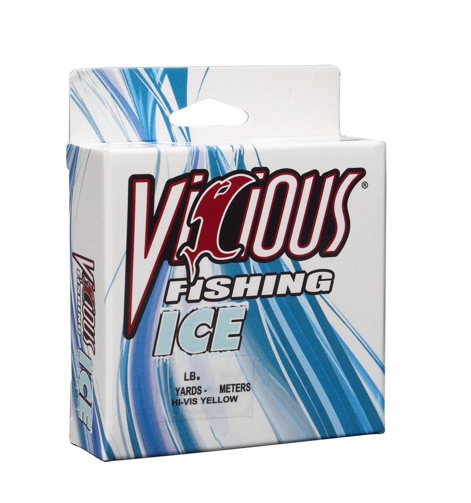 Vicious Ice Hi - Vis Yellow Mono - 17 Lb Test - Get Tight Gear