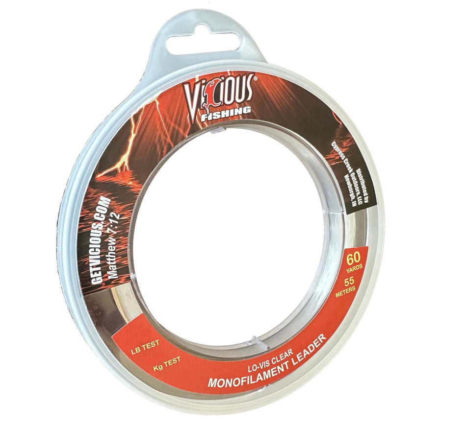 Vicious Mono Leader - 80 Lb Test - Get Tight Gear