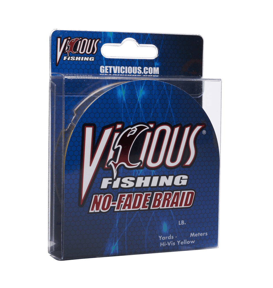 Vicious No - Fade Yellow Braid - 10 Lb Test - Get Tight Gear
