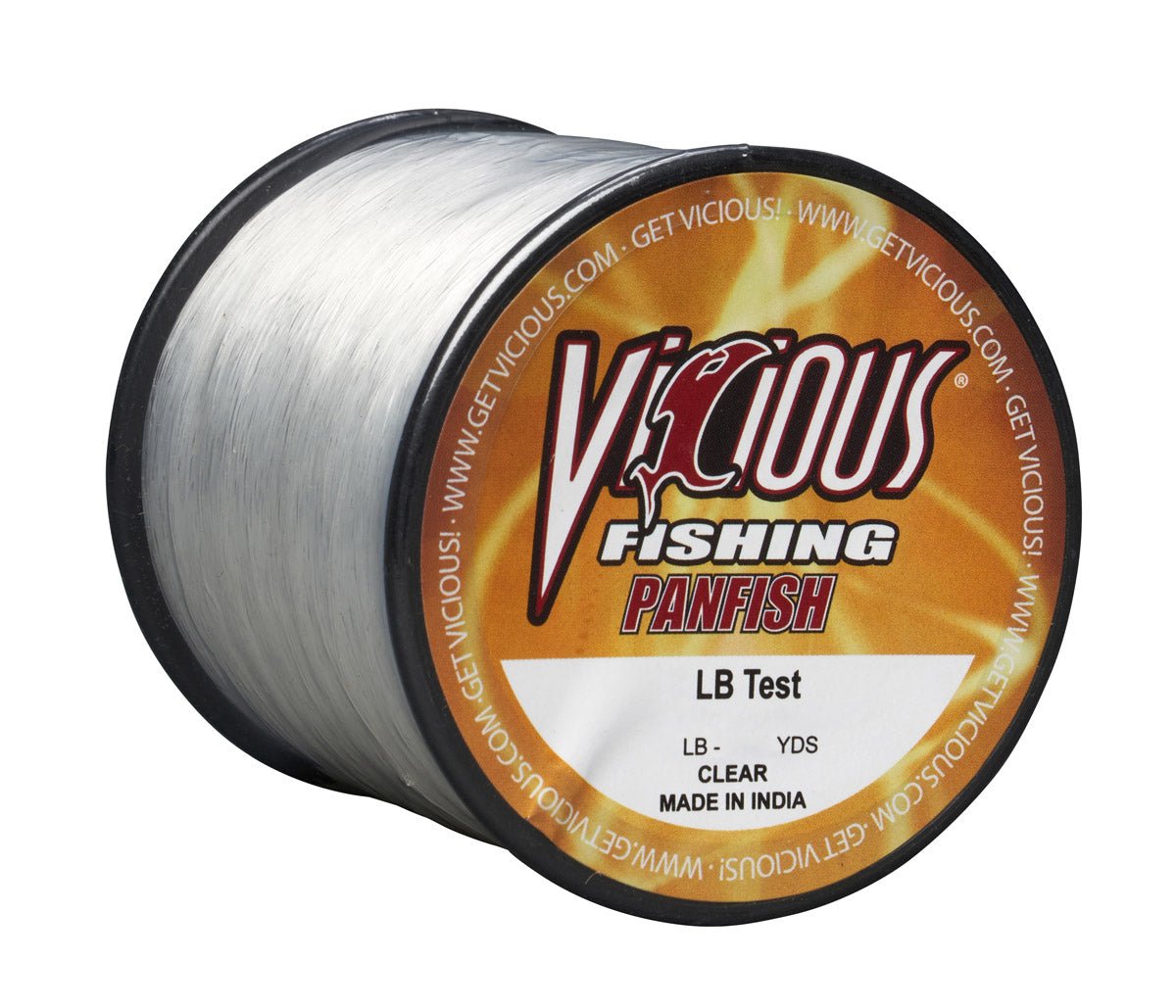Vicious Panfish Clear Mono - 2 Lb Test - Get Tight Gear