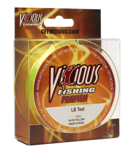 Vicious Panfish Hi - Vis Yellow Mono - 8 Lb Test - Get Tight Gear