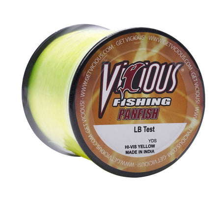 Vicious Panfish Hi - Vis Yellow Mono - 8 Lb Test - Get Tight Gear