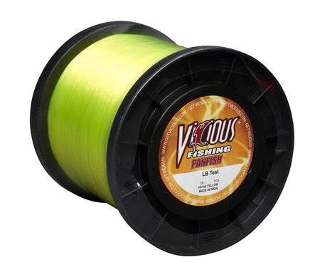 Vicious Panfish Hi - Vis Yellow Mono - 8 Lb Test - Get Tight Gear