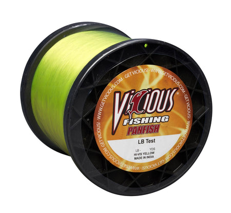 Vicious Panfish Hi - Vis Yellow Mono - 8 Lb Test - Get Tight Gear