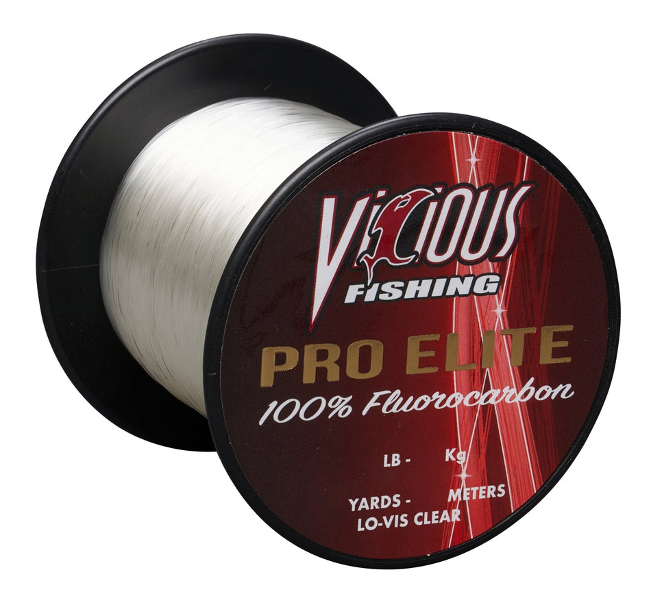 Vicious Pro Elite 100% Japanese Fluorocarbon - 14 LB Test - Get Tight Gear