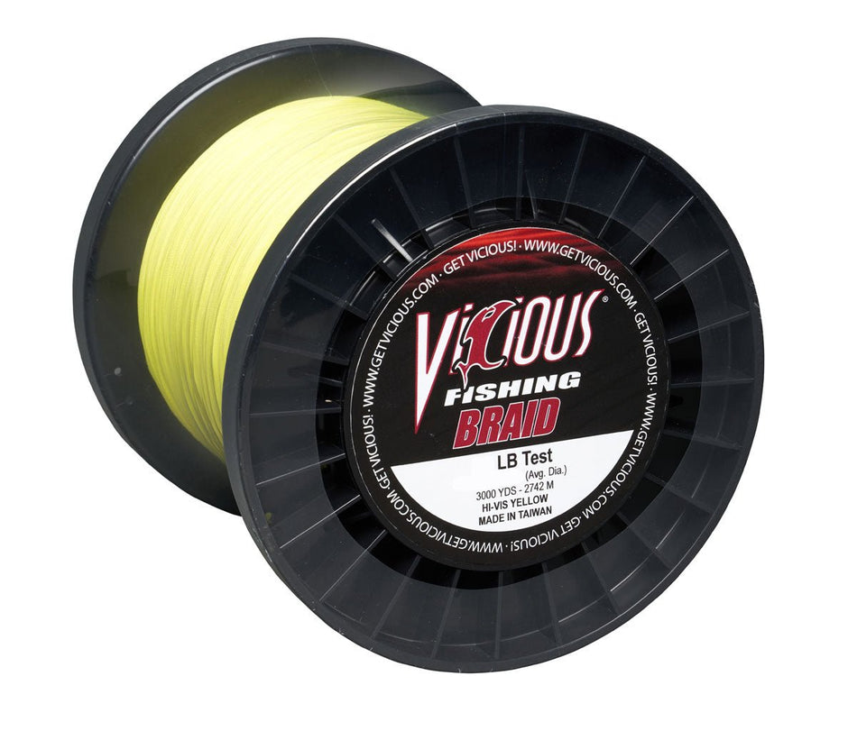 Vicious Standard Yellow Braid - 250 Lb Test - Get Tight Gear