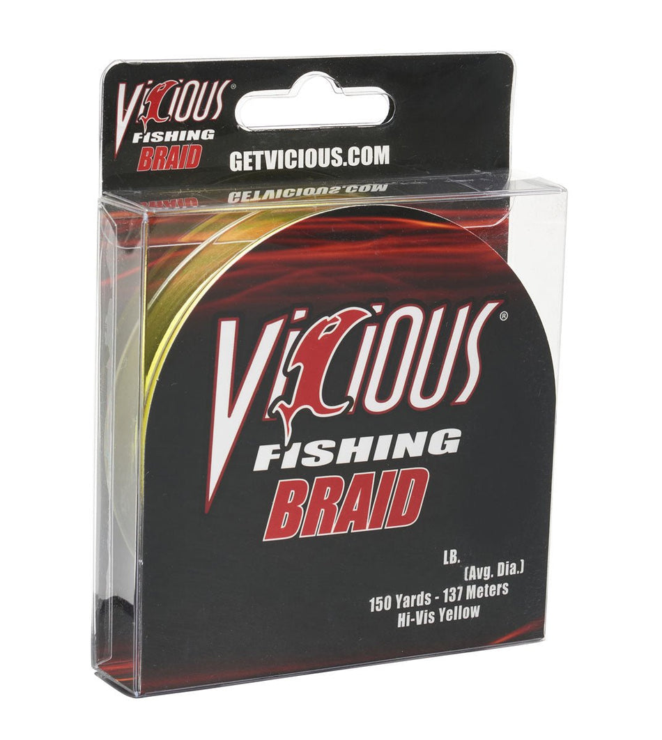 Vicious Standard Yellow Braid - 80 Lb Test - Get Tight Gear