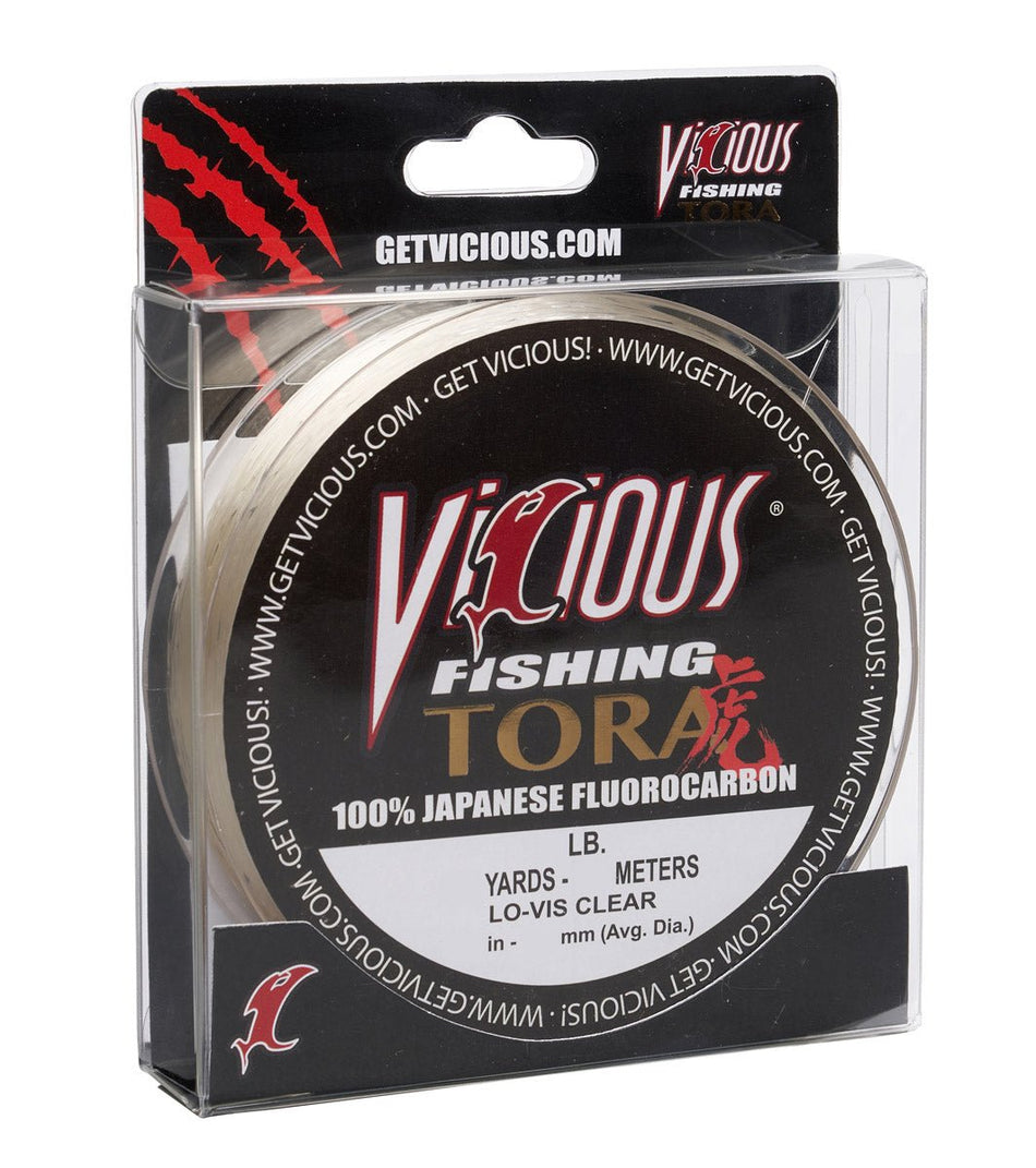 Vicious Tora 100% Japanese Fluorocarbon - 24 Lb Test - Get Tight Gear