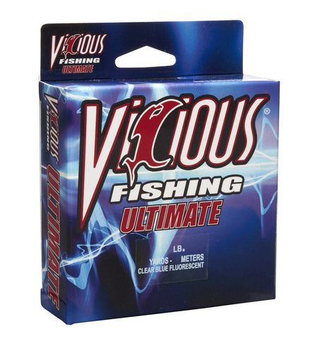 Vicious Ultimate Clear - Blue Fluorescent Mono - 8 Lb Test - Get Tight Gear